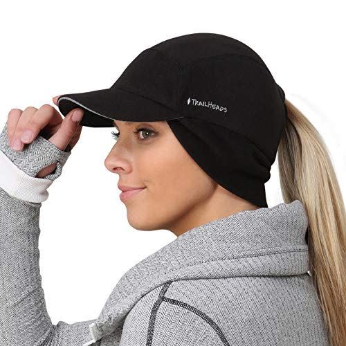 17) dventure Ponytail Cap, Black