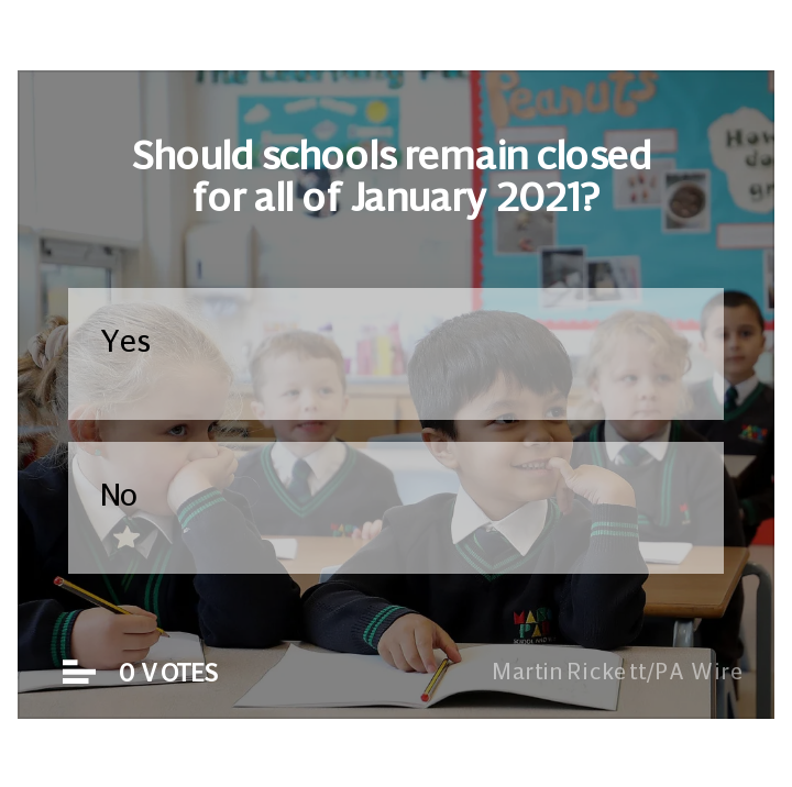 January school closures poll