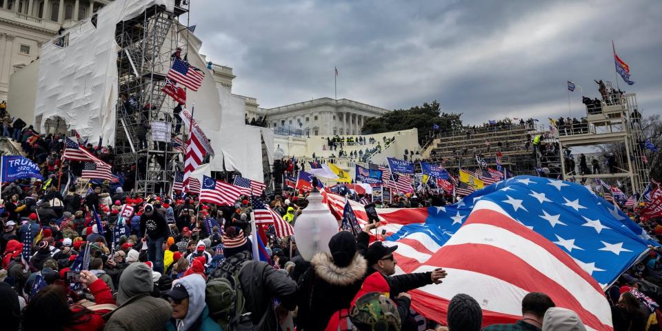 The mob at the Capitol riot.