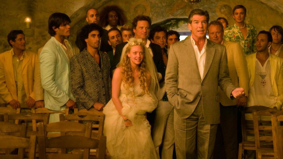 <p> <em>Mamma Mia!&#xA0;</em>is my ultimate comfort movie, and you can catch me supporting the&#xA0;<em>Mamma Mia!&#xA0;</em>cast&#xA0;whenever I can in whatever they do. And, this film truly took destination weddings to a whole new level.&#xA0; </p> <p> Getting married in Greece already sounds like paradise, but adding on that little extra bit of drama to this wedding made it even better. While Sophie and Sky were set to get married, they back out at the last minute, wanting to travel the world instead, and push forward Donna and Sam to get married - the real true lovers there.&#xA0; </p> <p> In an impromptu ceremony, the two declare their love for each other and get married with the sun setting in the background. Truly beautiful. </p>