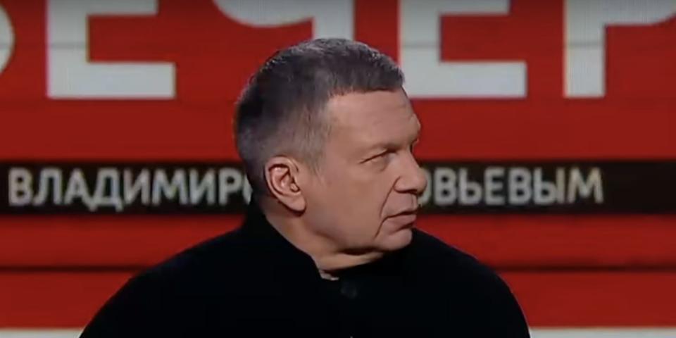 Vladimir Solovyov on his show "Moscow. Kremlin. Putin" in May 2022