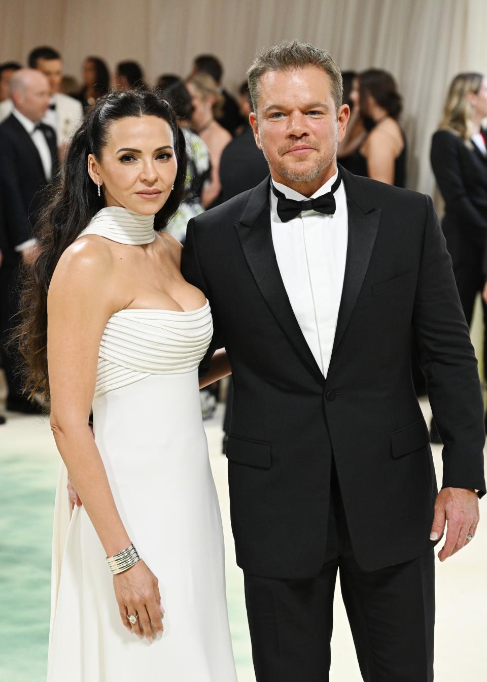 Matt Damon, Luciana Damon, met gala