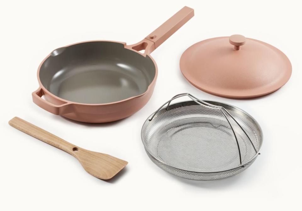 Prime Day turned up the heat with tons of <a href="https://www.huffpost.com/entry/prime-day-cookware-deals-2020_l_5f873b90c5b6e9e76fb9ad89" target="_blank" rel="noopener noreferrer">cookware deals</a> on brands like Calphalon, Cuisinart and Le Creuset. One of our favorite finds was on this cult-favorite pan that can do just about anything including braise, sear and steam. <a href="https://fave.co/2RctCLt" target="_blank" rel="noopener noreferrer">﻿Find it for $145 at Our Place</a>.