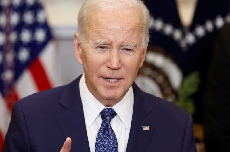 President Biden is to launch an attack against Republicans who control the U.S. House of Representatives. (AP)