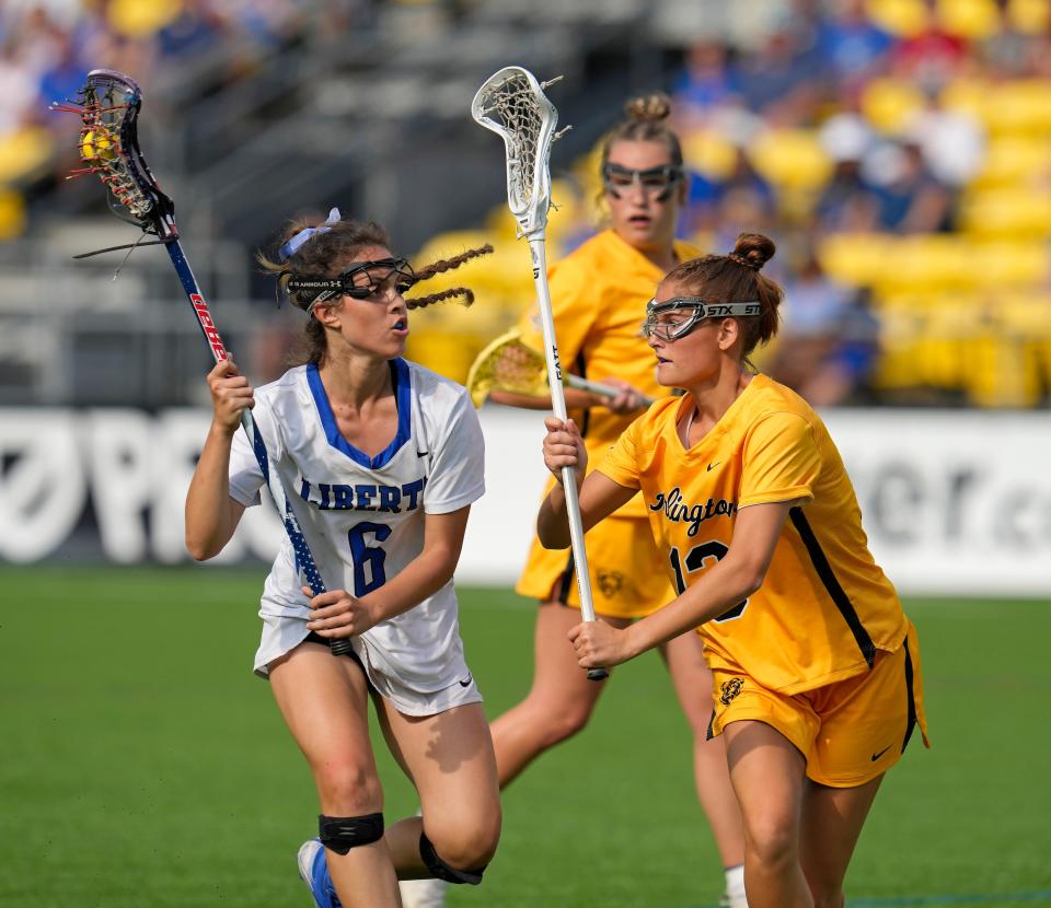 Olentangy Liberty's Corinna Hilmas, left, and Upper Arlington's Lilly Boyle are two of the top returnees in central Ohio.