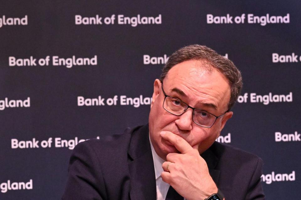 Governor of the Bank of England, Andrew Bailey (Leon Neal/PA) (PA Wire)