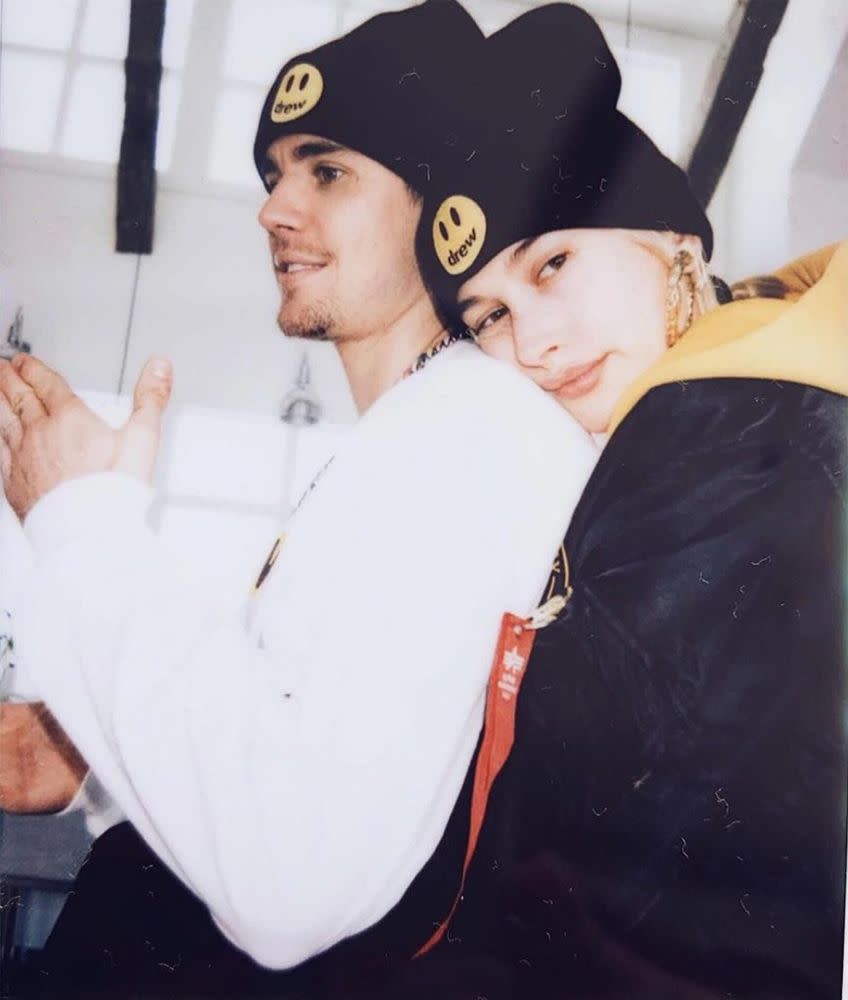 Justin Bieber (L) and Hailey Baldwin | Hailey Bieber/Instagram