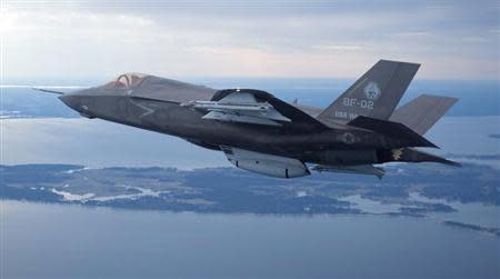 The U.S. Marine Corps version of Lockheed Martin's F35 Joint Strike Fighter