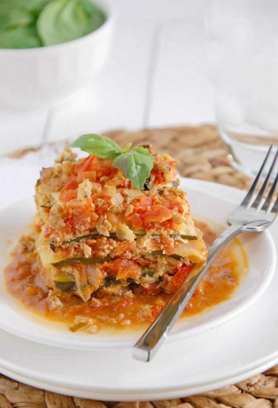 Zucchini Crock Pot Paleo Lasagna