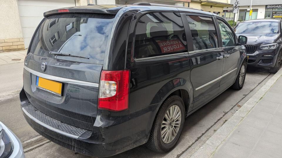 lancia voyager parked on the street in luxembourg