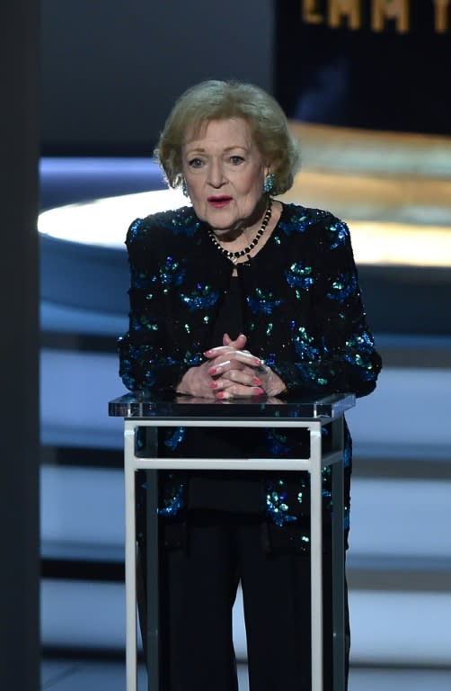 Comedy legend Betty White earned huge applause at the Emmys