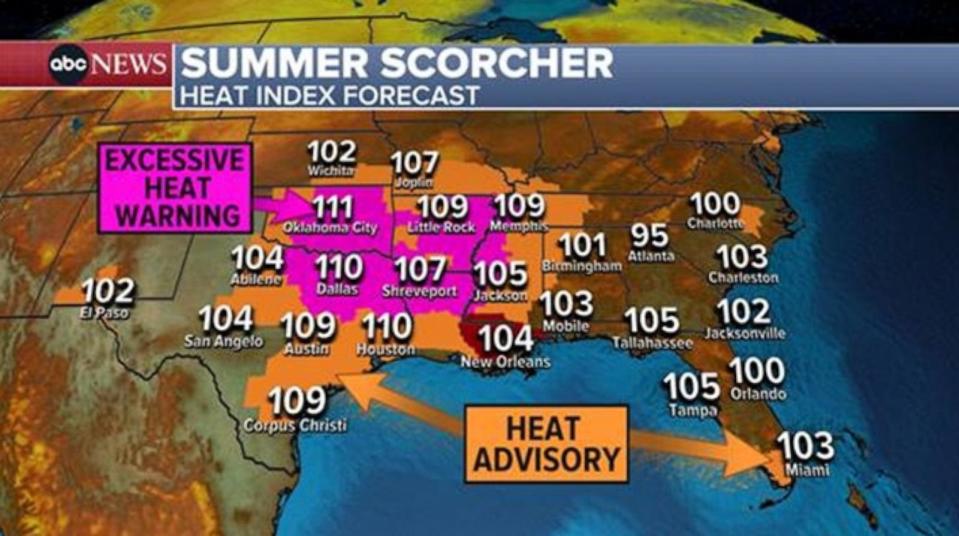 PHOTO: Summer Scorcher weather graphic (ABC News)