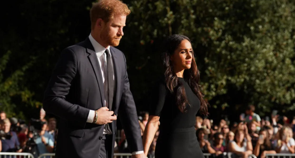 Prince Harry and Meghan Markle after Queen's death