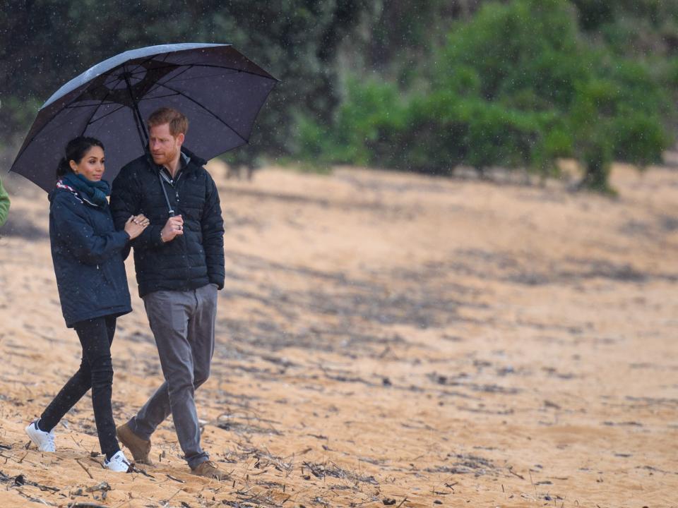 Meghan Markle and Prince Harry in New Zealand in 2018.