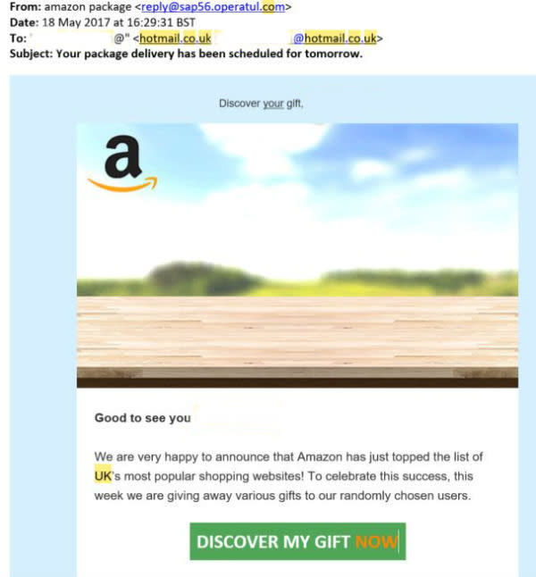 Amazon scam email (Image: loveMONEY)