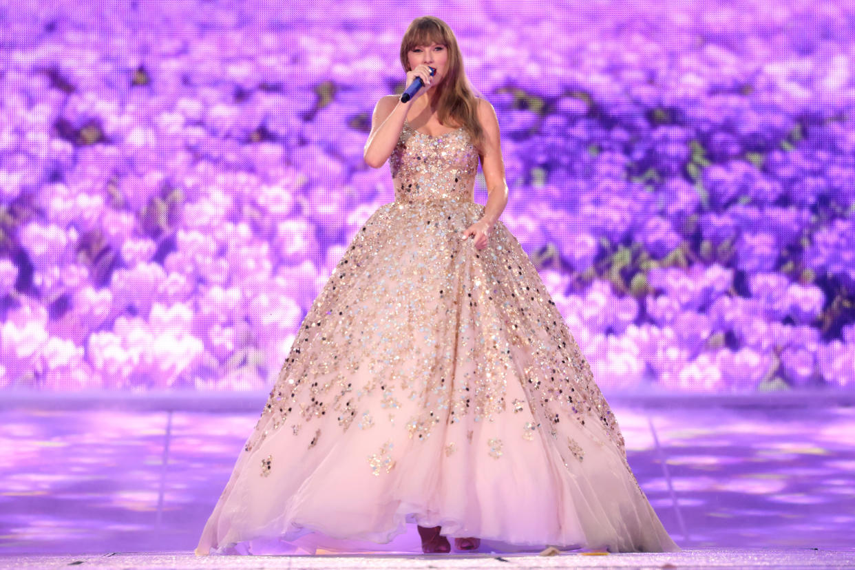 Taylor Swift performs at Groupama Stadium in Lyon, France