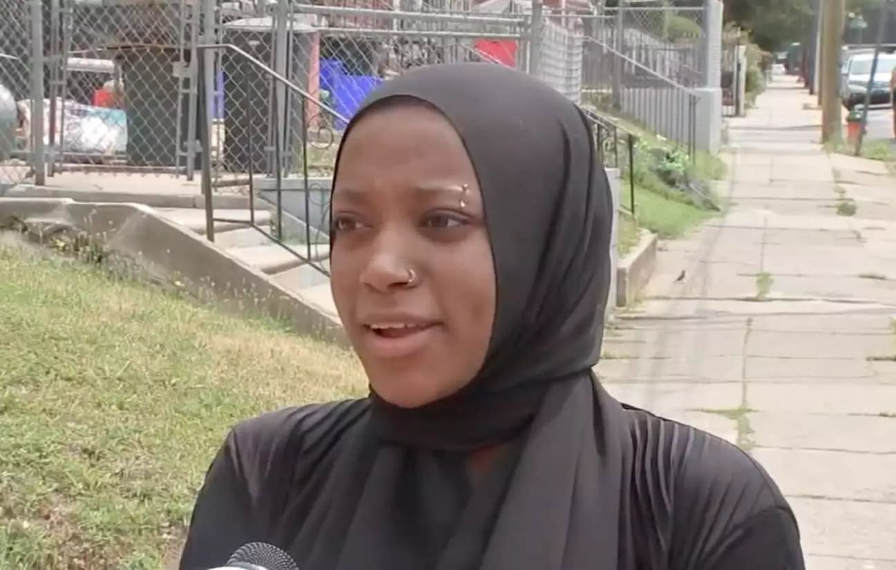 Hafsah Abdur-Rahman im Interview mit 6abc Philadelphia (Screenshot: 6abc Philadelphia).