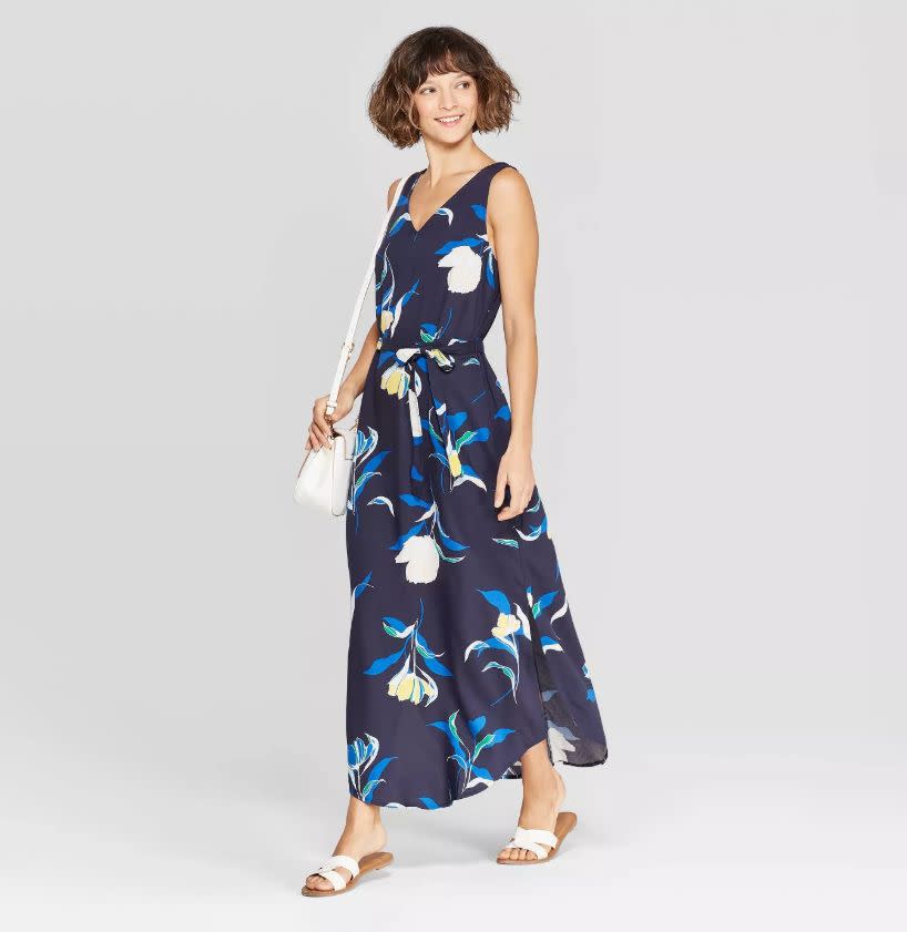 A New Day Floral Print Sleeveless Maxi Dress