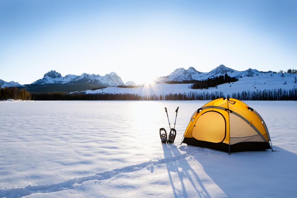 Embrace winter camping.