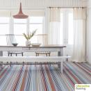 <p>The ultimate statement carpet. Margo Selby's signature colourful pattern is writ large in this rainbow striped carpet at Alternative Flooring, contrasting soft blues and greens with warm oranges and reds. </p><p>Pictured: <a href="https://www.alternativeflooring.com/collection/wool/margo-selby-stripe/margo-selby-stripe-frolic/westbrook.html" rel="nofollow noopener" target="_blank" data-ylk="slk:Margo Selby Stripe Frolic Westbrook Carpet at Alternative Flooring;elm:context_link;itc:0;sec:content-canvas" class="link ">Margo Selby Stripe Frolic Westbrook Carpet at Alternative Flooring</a></p>