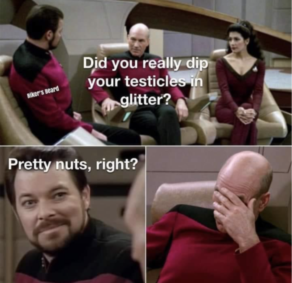 "Pretty nuts, right?"