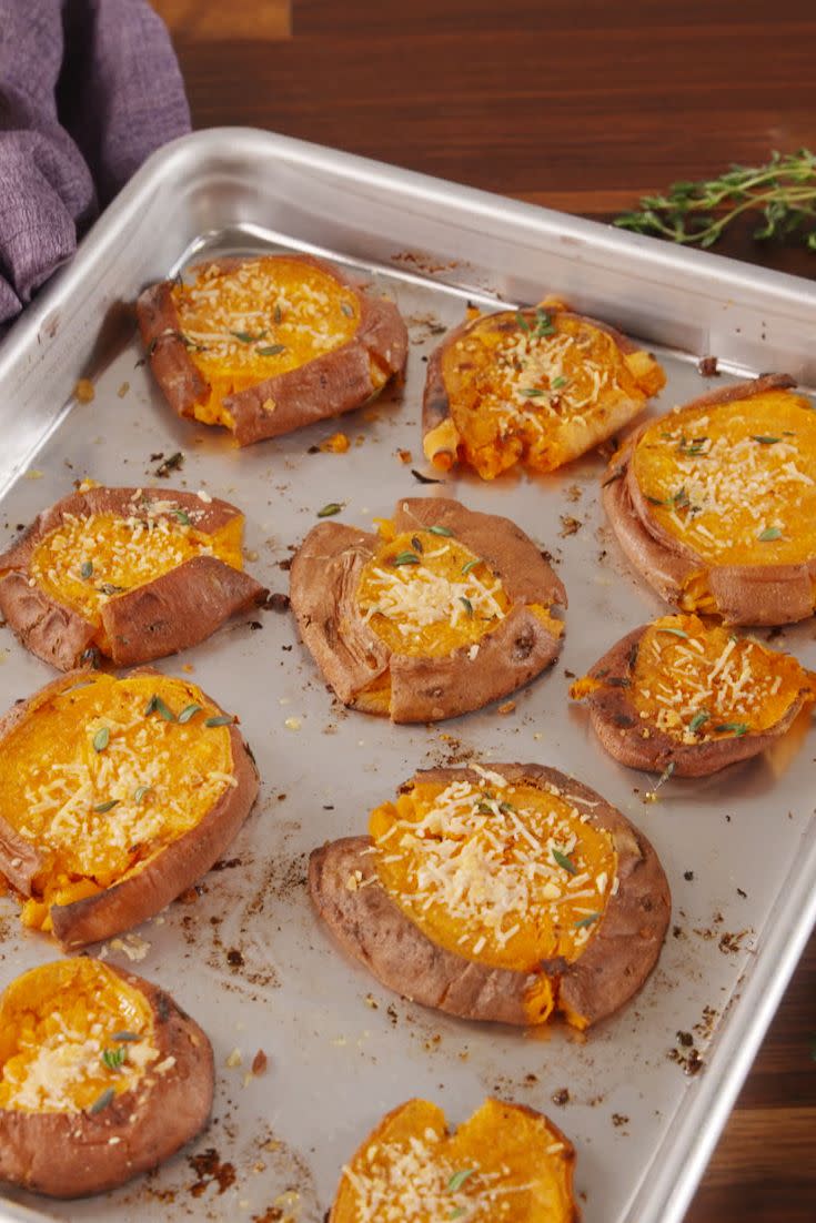 Smashed Sweet Potatoes