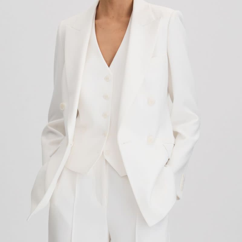 White blazer jacket from Reiss