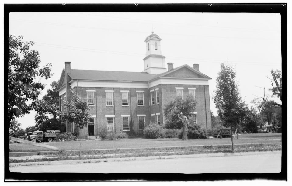 Polk County Courthouse, Courthouse Street, Columbus, Polk County, NC,  c1937. (Courtesy of Historic American Buildings Survey, Library of Congress, Archie A. Biggs, Photographer)