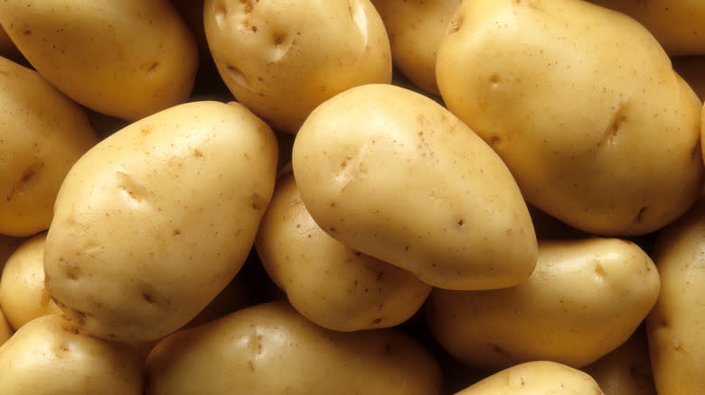 Whole white potatoes