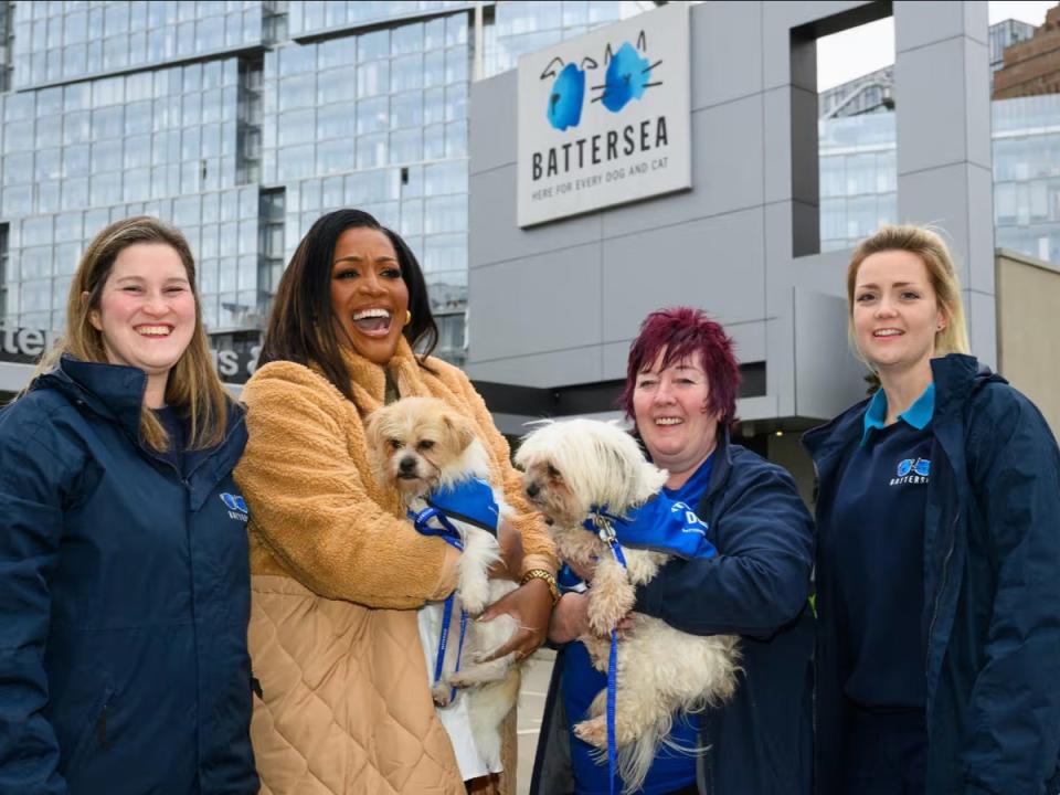 Alison Hammond with the ‘For the Love of Dogs’ team (ITV)