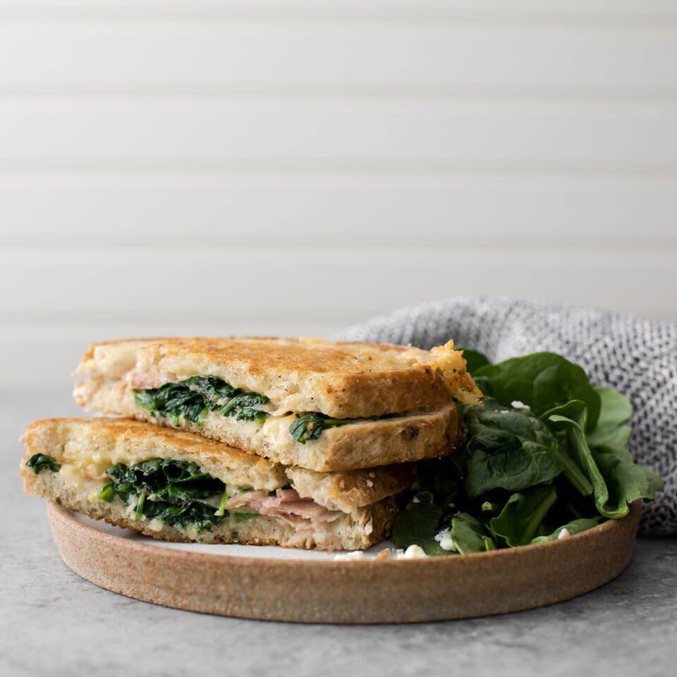 Prosciutto &amp; Spinach Grilled Cheese