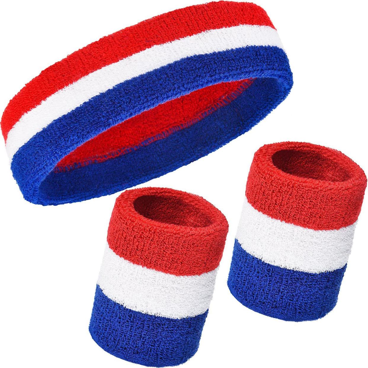 Three-Piece Sweatbands Set