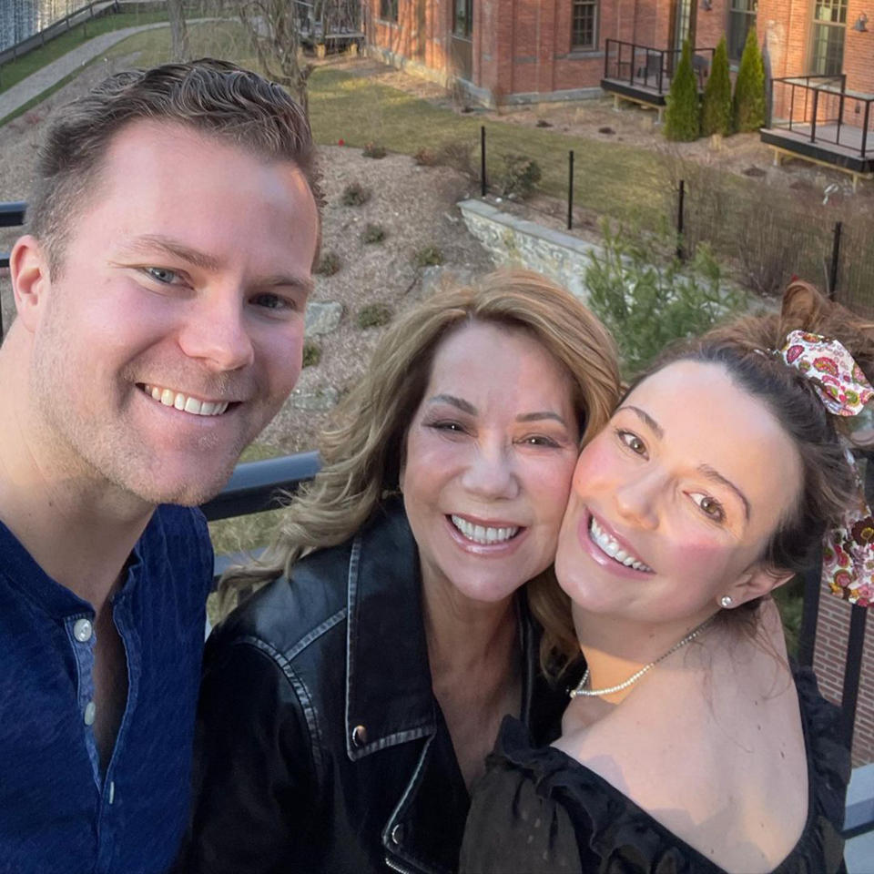 Cody Gifford poses with his mother, Kathie Lee and wife, Erika. (mrsamerikagifford via Instagram)