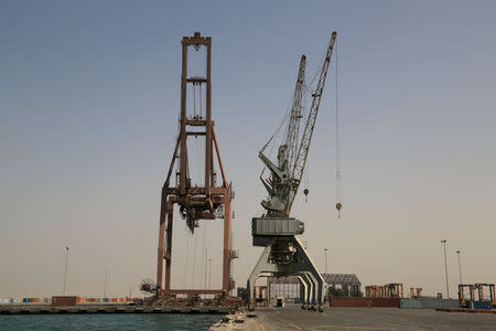 FILE PHOTO: View of the Red Sea port of Hodeidah, Yemen November 23, 2018. REUTERS/Abduljabbar Zeyad