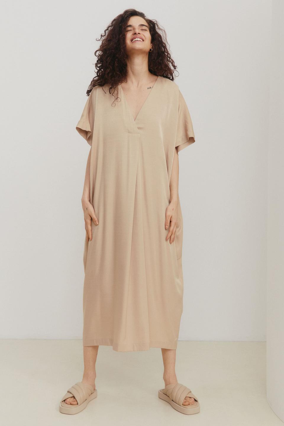 H&M V-Neck Kaftan Dress