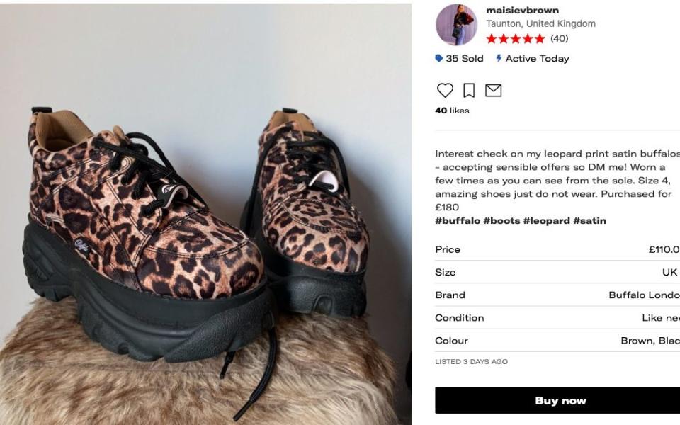 Buffalo boots on Depop