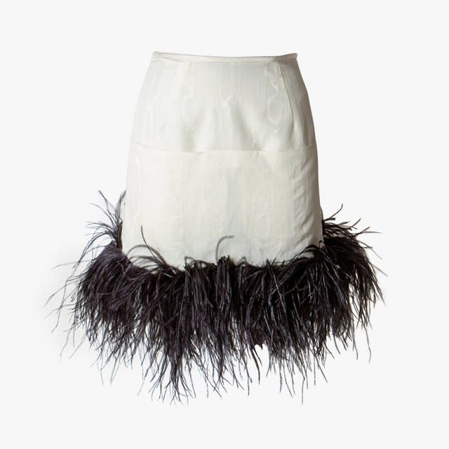 Rachel Comey Decorum Moire jacquard miniskirt, $495, needsupply.com