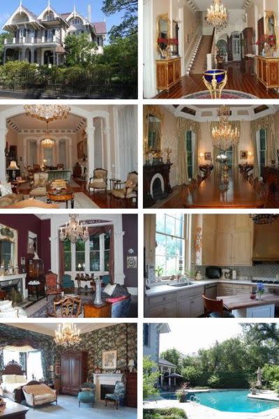 A peek inside Sandra's New Orleans Mansion, courtesy of The Real Estalker.