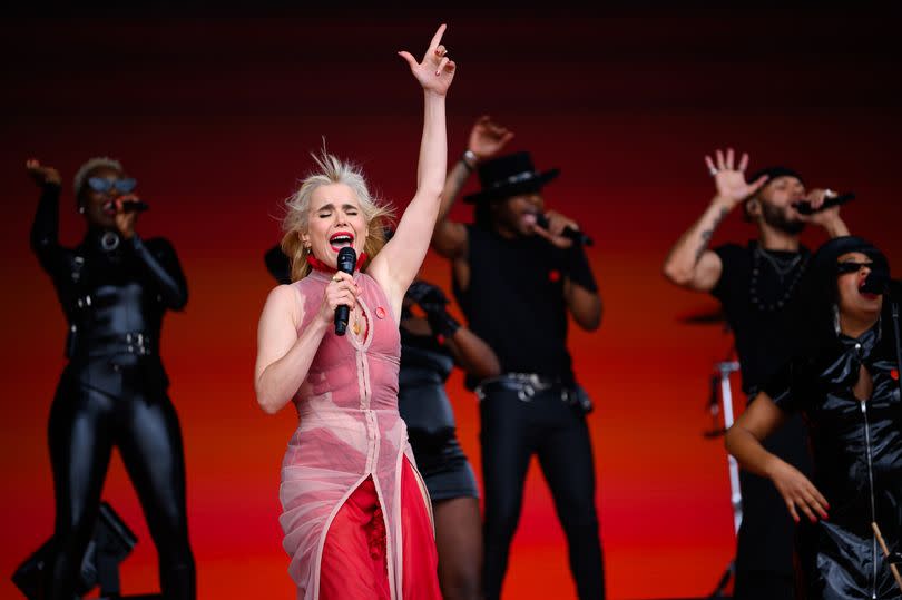 : Paloma Faith performs on the Pyramid Stage during day five of Glastonbury Festival 2024 at Worthy Farm, Pilton on June 30, 202