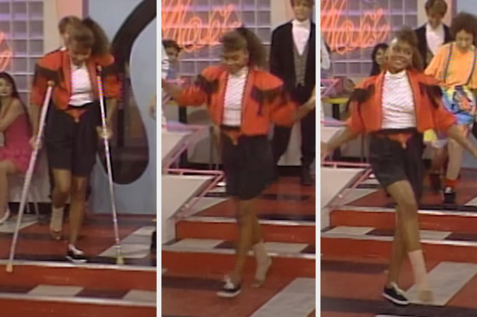 Lisa Turtle dances at The Max and creates a new dance move called "The Sprain"