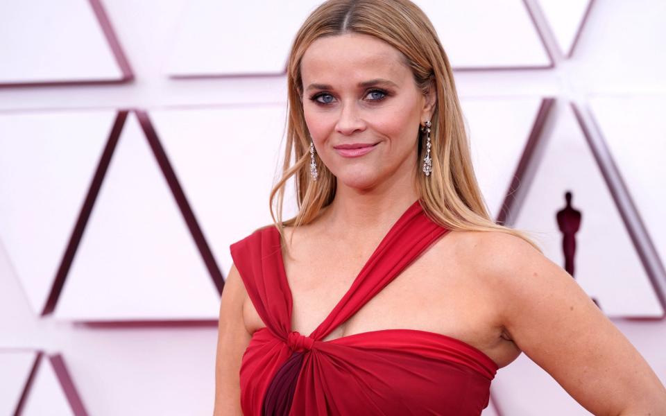 Reese Witherspoon, the star of Big Little Lies, at the Oscars this year - Shutterstock