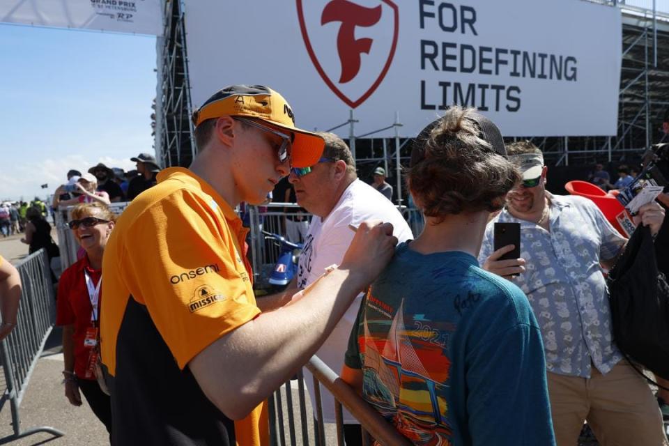 After dislocating his left wrist in a mountain biking accident, new Arrow McLaren driver David Malukas has been forced to miss the first two IndyCar race weekends of the 2024 season. He's expecting to make his Arrow McLaren debut at Long Beach.