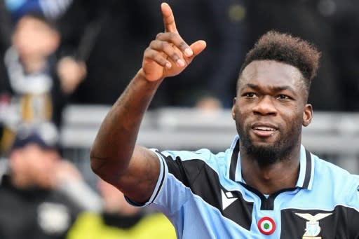 Ecuadorian Felipe Caicedo got Lazio off the mark at the Stadio Olimpico