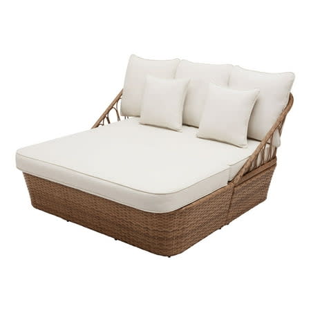 Better Homes & Gardens Willow Sage All-Weather Wicker Outdoor Daybed, Beige