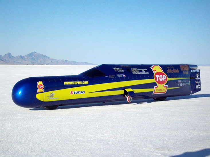 Currently the World's Fastest Motorcycle, the Top-Oil Ack-Attack.