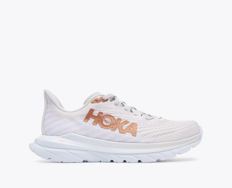 <p><strong>Hoka</strong></p><p>hoka.com</p><p><strong>$140.00</strong></p><p><a href="https://go.redirectingat.com?id=74968X1596630&url=https%3A%2F%2Fwww.hoka.com%2Fen%2Fus%2Fwomens-road%2Fmach-5%2F195719630928.html&sref=https%3A%2F%2Fwww.harpersbazaar.com%2Ffashion%2Ftrends%2Fg40367179%2Fbest-running-shoes-women%2F" rel="nofollow noopener" target="_blank" data-ylk="slk:Shop Now;elm:context_link;itc:0;sec:content-canvas" class="link ">Shop Now</a></p><p>The Mach 5 has Broe's vote for running shoes that are sure to push you to a new PR. "On days when I want to feel fast, the Mach 5 has a sleek and streamlined upper fit with a lightweight and responsive underfoot feel perfect for picking up the pace," she tells us. It also comes in regular and wide sizes for a true-to-you fit.</p>