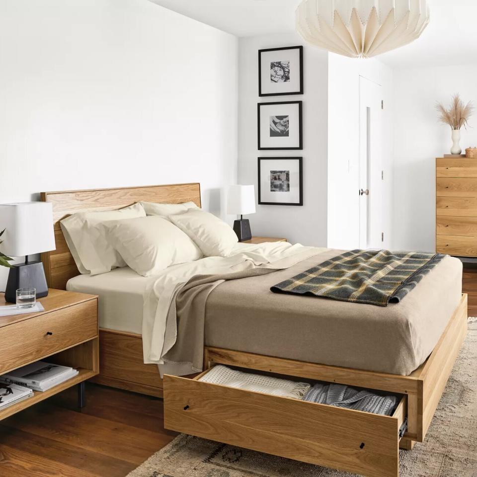 Room and Board Hudson Bed with Storage Drawers