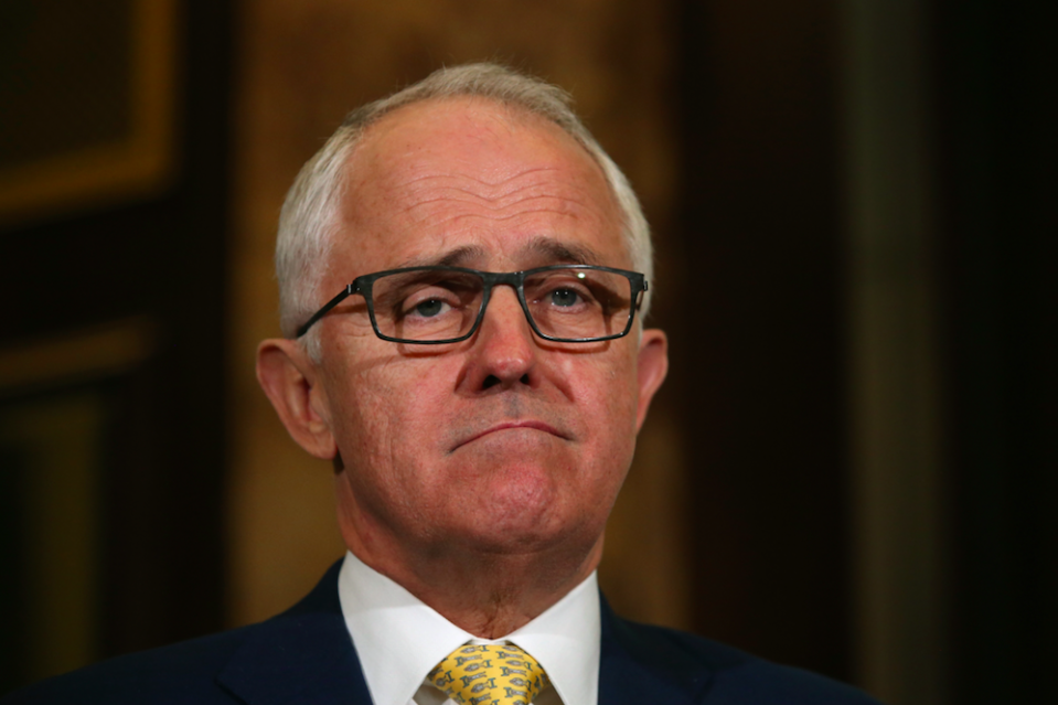 <em>Australian prime minister Malcolm Turnbull lashed out at the response from North Korea (Rex)</em>