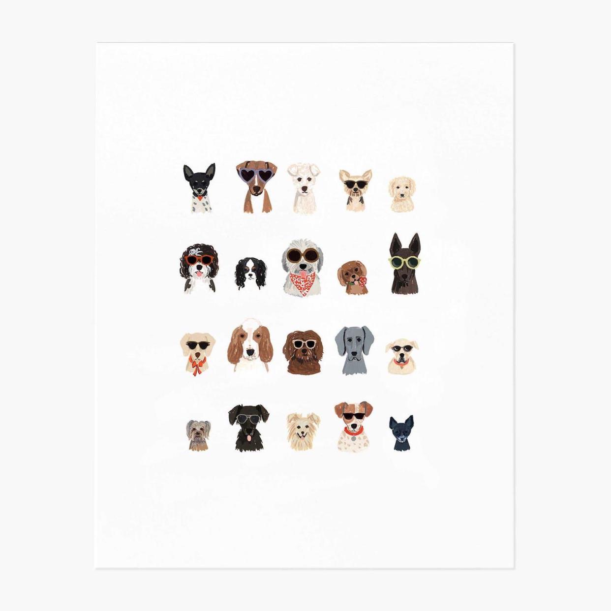 Dogs of Summer Art Print