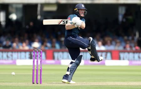 Cricket - England v India - Second One Day International - Lord’s Cricket Ground, London, Britain - July 14, 2018 England's Eoin Morgan in action Action Images via Reuters/Peter Cziborra